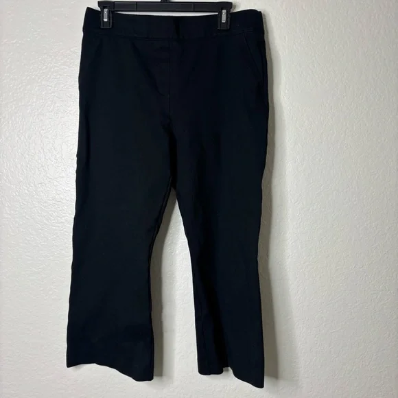 Spanx The Perfect Fit Ponte Kick Flare Cropped Black Pants Size XL - Picture 3 of 8